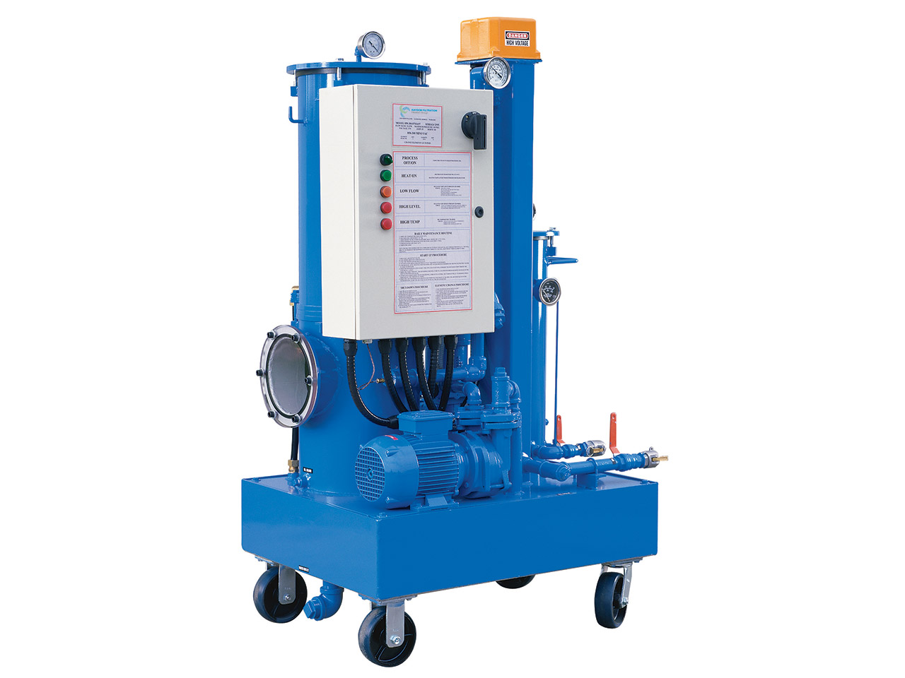 Low Vacuum Dehydration Machine to remove water from the oil. - Kleenoil